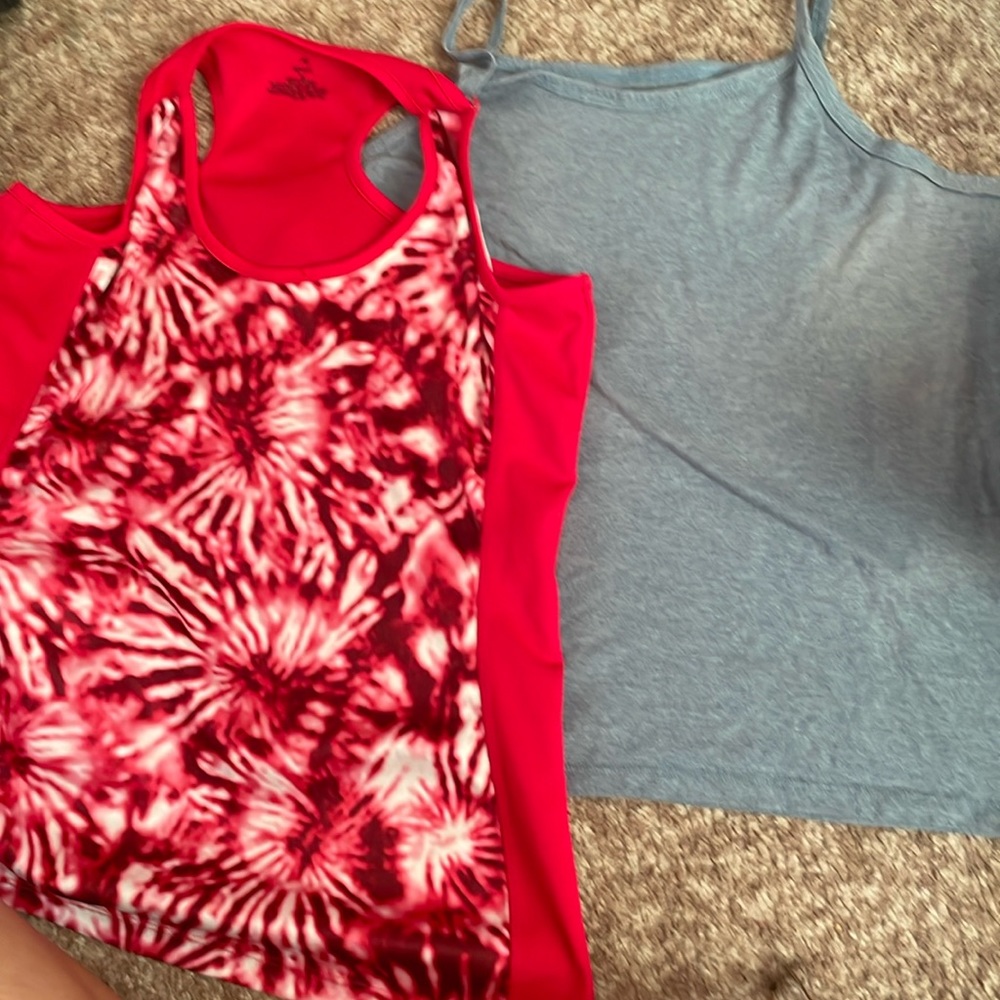 Tank tops, thin strap and thick strap, two different brands, only worn once